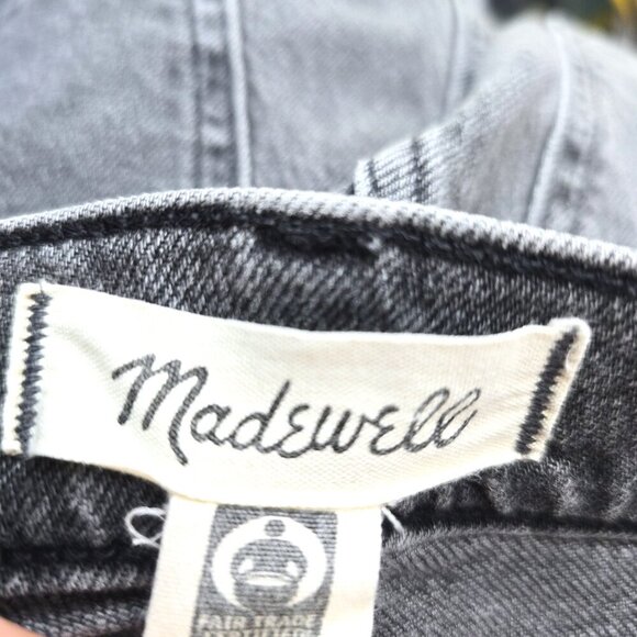 Madewell The Perfect Vintage Jean Raw Distressed Hem HIgh Rise Denim Jeans - Picture 11 of 11